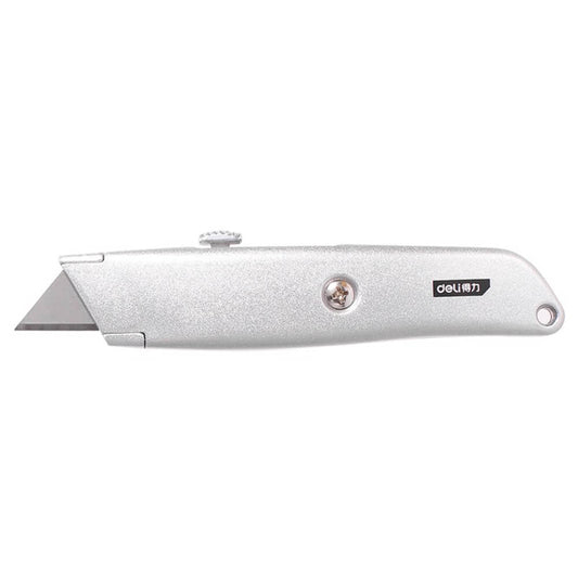Cutter Utilitar Deli, Aluminiu, Lama SK4, Buton Auto Blocare, Cutter cu Lame, Cutter Craft, Cuttere pentru Craft, Cutter Deli, Cuttere Deli, Cuttere cu Lame Interschimbabile, Cutter Perforare, Cuttere pentru Perforare