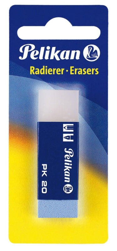 Radiera Pk20 Plastic Alb/albastru Blister