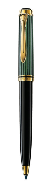 Pix Souveran K300 Mina Tip Parker,accesorii Placate Cu Aur,corp Negru-verde