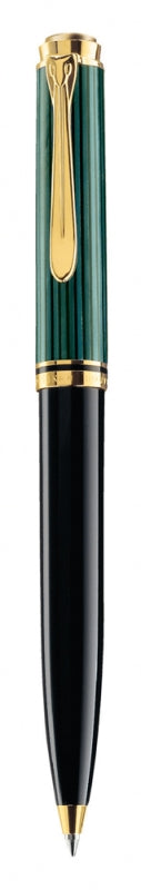Pix Souveran K600,mina Tip Parker,accesorii Placate Cu Aur, Corp Negru-verde
