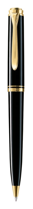 Pix Souveran K600,mina Tip Parker,accesorii Placate Cu Aur,corp Negru