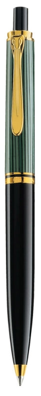 Pix Souveran K400,mina Tip Parker,accesorii Placate Cu Aur, Corp Negru-verde