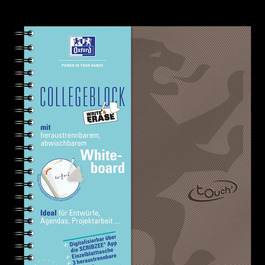 Caiet Organizator Oxford Europeanbook Students, A4+ 120f, Hartie Optik 90g/mp, Culoare Maro