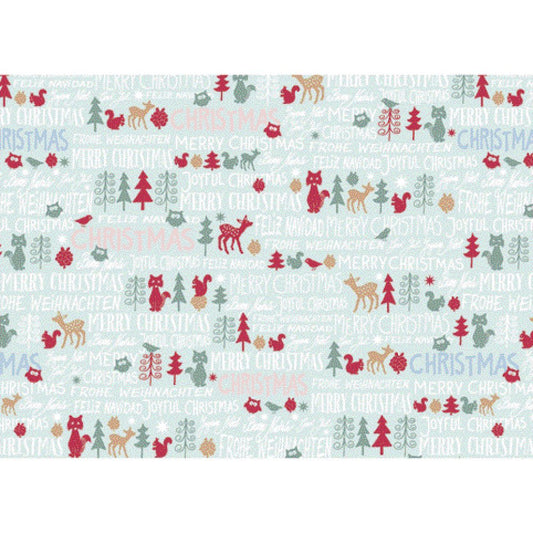 Hartie Impachetat, 2 M X 70 Cm, Motiv Craciun