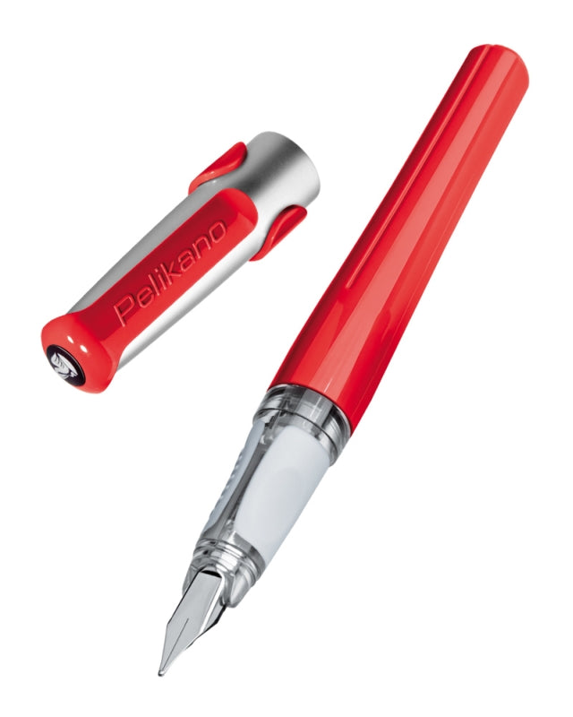 Stilou Pelikano, Penita F,cu Grip Pentru Dreptaci,rosu,cutie Carton