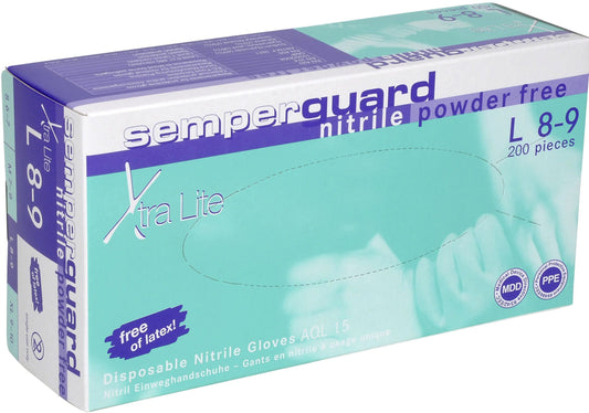 Manusi Nitril Nepudrate 200buc/set-m,albastre,autorizate Mdd,ppd, Semperg.