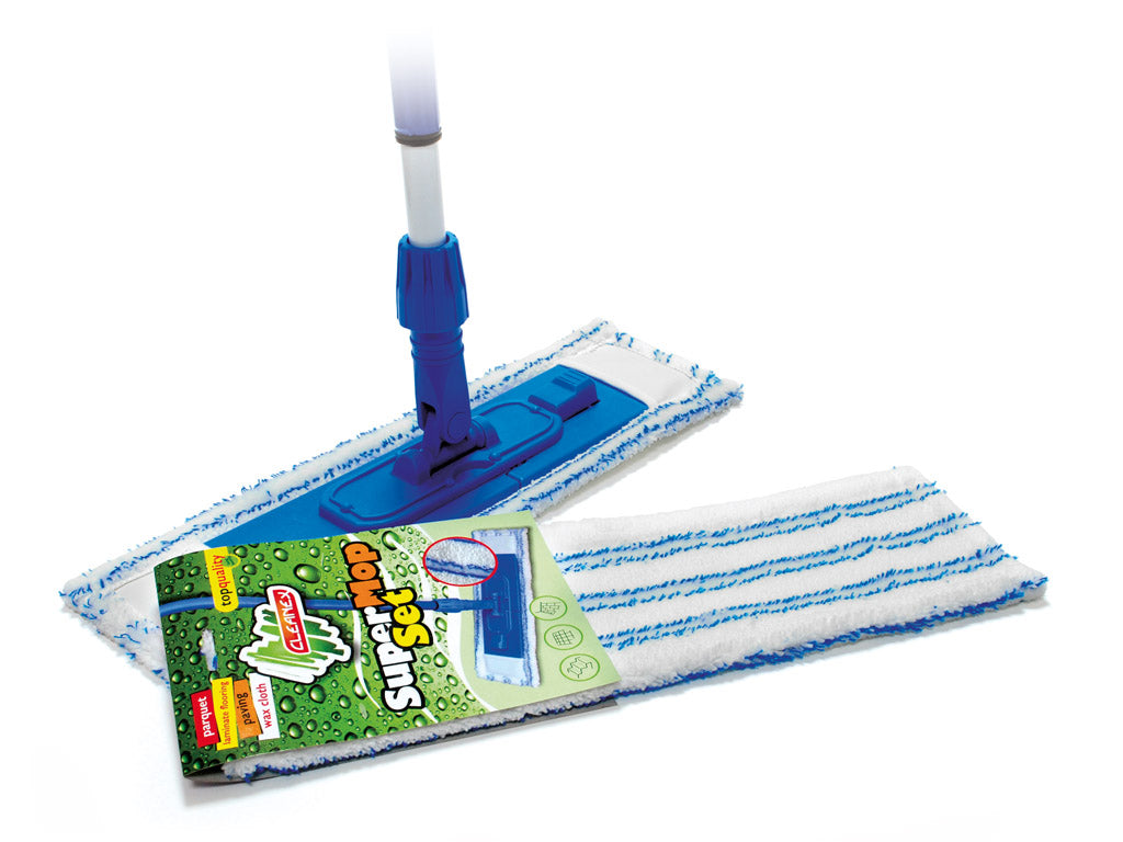 Set Mop Plat : Suport+maner+mop, 42x9cm