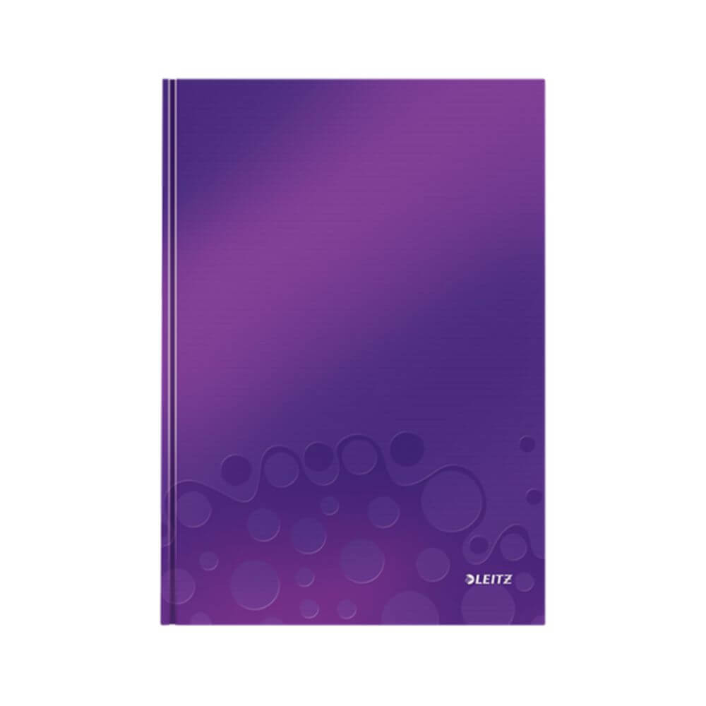 Caiet Leitz Wow, Carton Laminat, Coperta Dura, Fsc, Reciclabil, A4, 80 Coli, Matematica, Mov
