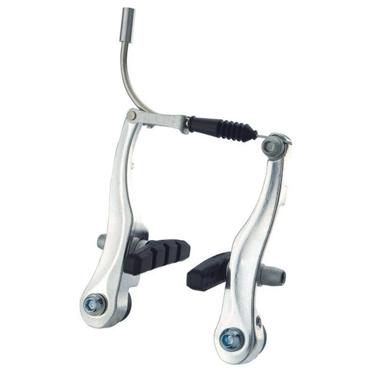 Brate Frana   V-brake Fata + Spate  110mm  -  Aluminiu Forjat Inele De Alama Sistem Extensie Reglabila  -  20-36mm Saboti: 60mm Pipa Fata: 90Â° Pipa Spate: 135Â°  - 170g/roata