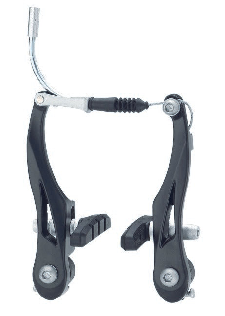Brate Frana   V-brake Fata + Spate 110mm  -  Aluminiu Forjat Inele De Alama Sistem Arc Liniar  -  20-38mm Saboti: 60mm Pipa Fata: 90Â° Pipa Spate: 135Â°  - 180g/roata