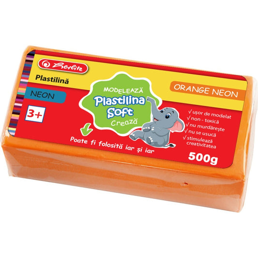 Plastilina Soft Clay 500 Gr Orange Neon