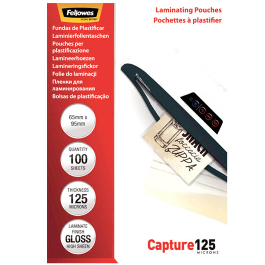 Folie pentru Laminare Fellowes, 125 Microni, 65x95 mm, 100 Folii/Top, Folie Laminare, Folii pentru Laminare, Set Folii Laminare, Top Folii Laminare, Folie pentru Laminat, Folii pentru Laminat, Folie de Laminare, Folii de Laminare