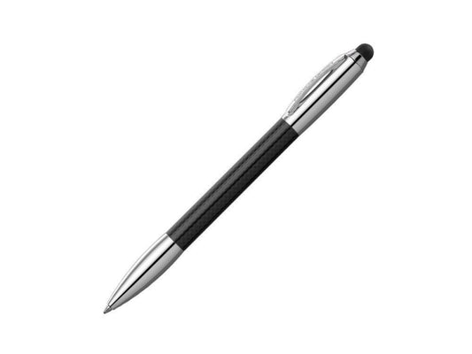 Pix/stylus 3145 Shake Pen Big Stylus, Corp Din Otel Inoxidabil/carbon De Inalta Calitate, Negru/argintiu