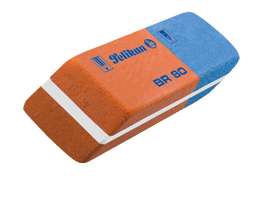 Radiera Br40 Cauciuc Rosu/albastru Set40