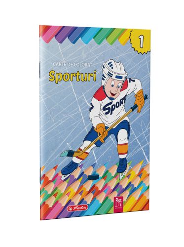 Carte De Colorat A4, 16 Pagini, Sporturi