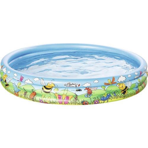 Piscina Gonflabila Cu 3 Inele Si Imprimeu Flowers And Friends, 122 X 25 Cm