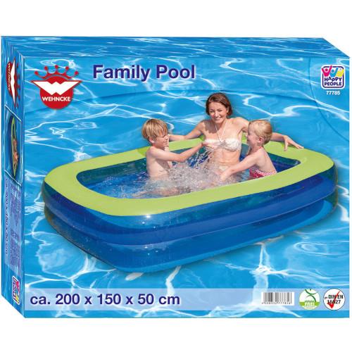 Piscina Gonflabila Happy People Family Pool Cu 2 Inele 200 X 150 X 50 Cm