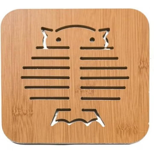 Suport din Bambus pentru Oale, Tigai, Tavi Fierbinti, Dimensiune 13 cm