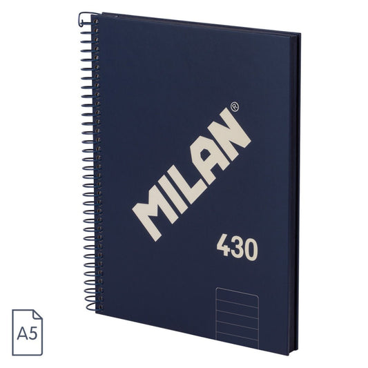 Caiet A5 80 File Dr Spira Milan Albastru 430 57152e80sncb