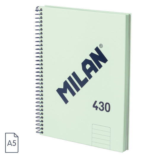Caiet A5 80 File Dr Spira Milan Verde 430 57152e80sncg