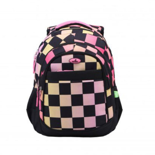 Ghiozdan Scolar Ecada, Dimensiuni 46x32x18 cm, Bretele cu Burete Reglabile, Culoare Albastru/Verde