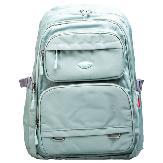 Ghiozdan Scolar Daco, Dimensiuni 46x32x18 cm, Bretele cu Buretele Reglabile, Material Poliester, Culoare Verde Deschis