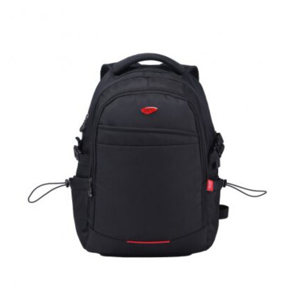 Ghiozdan Adolescenti cu Sectiune pentru Laptop Daco, Dimensiuni 46x33x17 cm, Bretele cu Burete Reglabile, Material Poliester, Culoare Negru