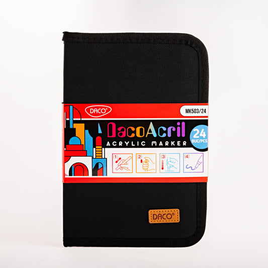 Marker Acrilic Daco Set 24 Mapa Mk503/24
