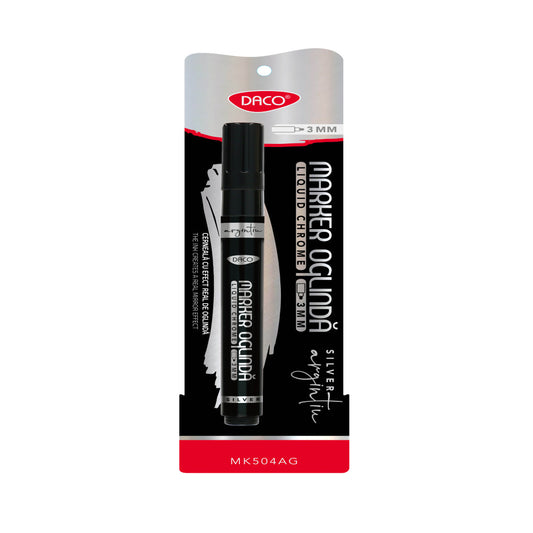 Marker Acrilic Oglinda Argintiu Daco Mk504ag