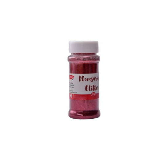 Pudra Glitter Monosararita DACO, 60 g, Culoare Rosie, Pudra Glitter Rosu, Pudra Monosararita, Pudra Glitter Monosararita, Sclipici Rosu, Sclipici Pulbere Rosu, Sclipici Colorat Pentru Craft, Articole Craft, Glitter