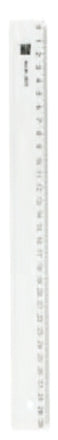 Rigla Din Plastic Transparent, 30cm, Alco