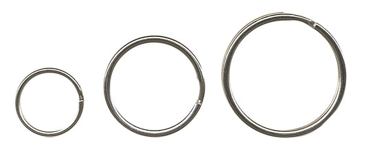 Inele Metalice Pentru Chei, D - 15mm, 100 Buc/set, Alco - Argintii