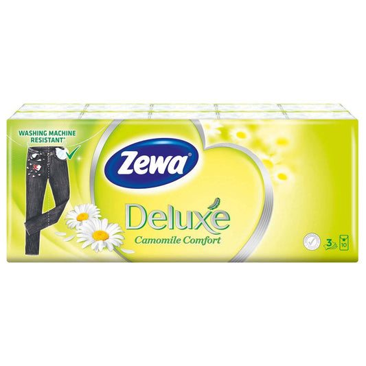 Servetele Zewa Deluxe Camomile, 3 Straturi, 10 Pac/Set