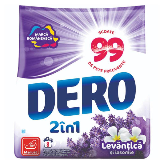 Detergent manual Dero 2 in 1 Lavanda, 400 g