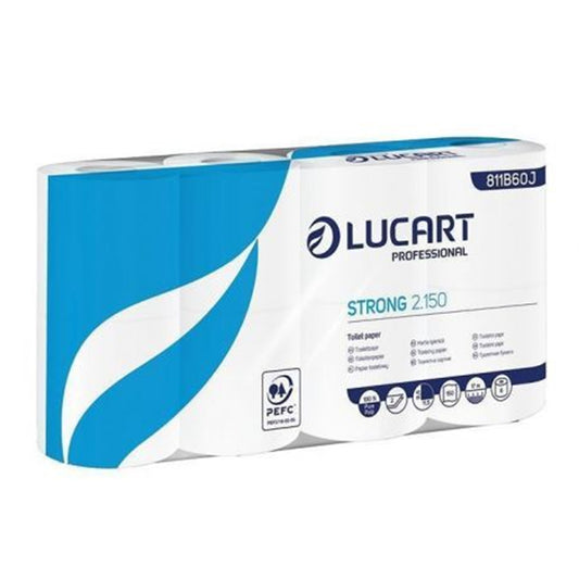Hartie Igienica Lucart 811B60J, 2 Straturi, 150 Foi, 8 Role/Bax