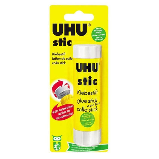 Adeziv Solid Transparent Uhu Stic, 40 g, Fara Solventi, Baton Adeziv, Adeziv pentru Lipit, Adeziv pentru Plastic, Lipici Solid, Adezive Solide Transparente de Lipit, Lipici Transparent, Lipiciuri pentru Lucru Manual