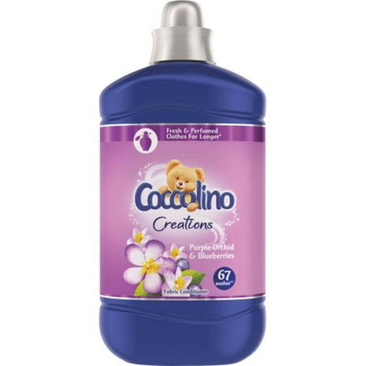 Balsam Rufe Coccolino Creations Purple Orchid, 1.68 L, 67 Spalari, Parfum de Orhidee, Detergent pentru Haine, Balsamuri pentru Rufe, Balsam pentru Ingrijire Haine, Balsamuri pentru Haine