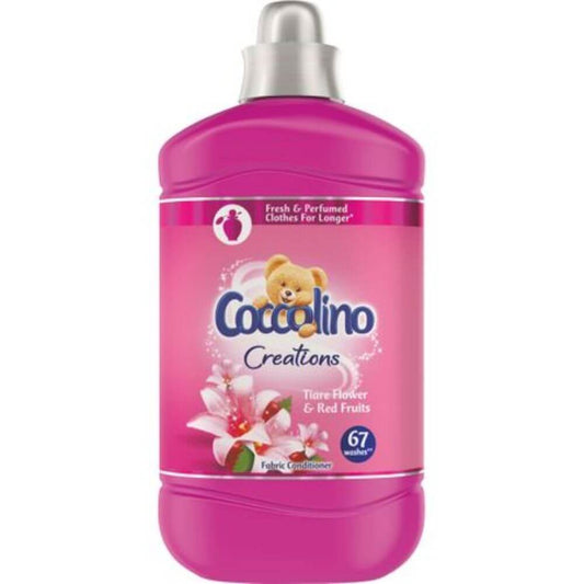 Balsam Rufe Coccolino Tiare Flower, 1.68 L, 67 Spalari, Parfum Floral, Detergent pentru Haine, Balsamuri pentru Rufe, Balsam pentru Ingrijire Haine, Balsamuri pentru Haine