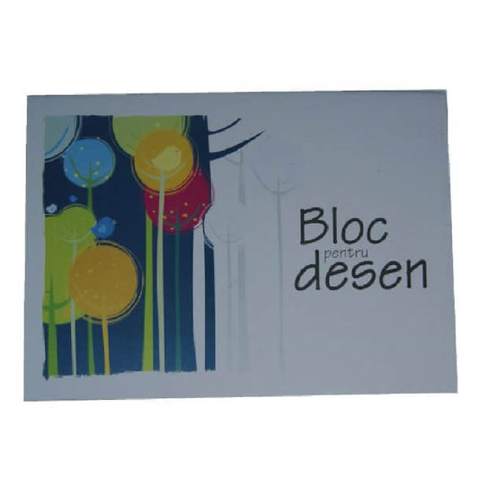Bloc pentru Desen, Format A4, 15 File, 170 g/mÂ² - Caiet pentru Arte Plastice