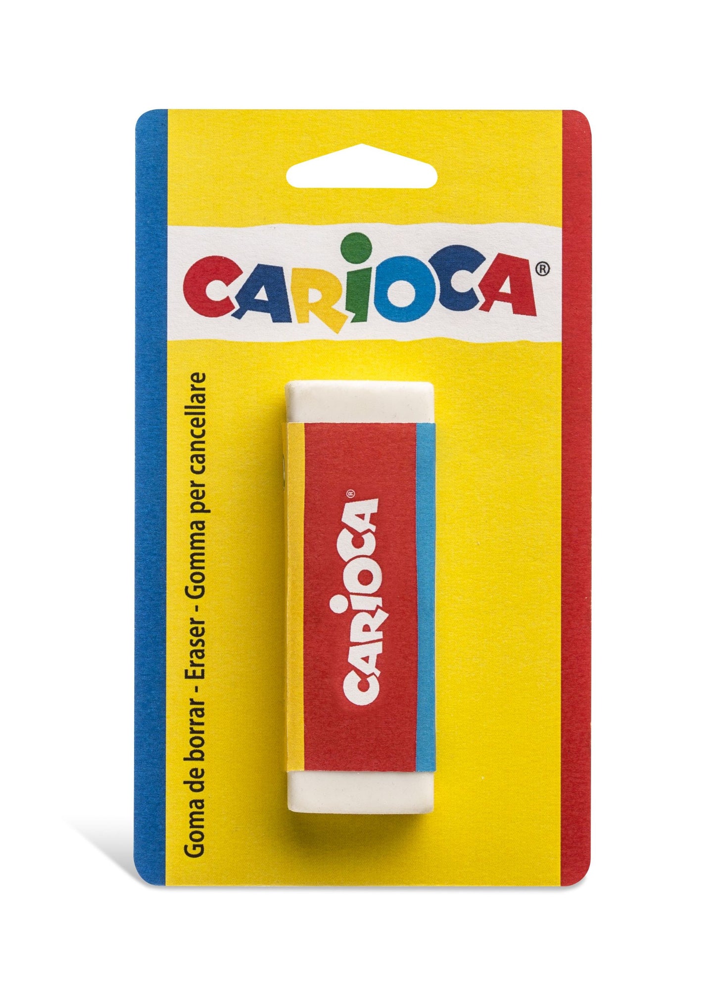 Radiera Dreptunghiulara, 1 Buc/blister, Carioca - Alba
