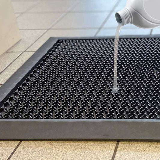 Covor PVC pentru dezinfectant Coba HygiWell, negru, 0.55 x 0.8 m