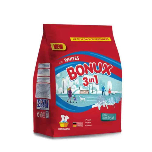 Detergent Manual Bonux 3 in 1 Color Ice Fresh, 7 Spalari, 400 g