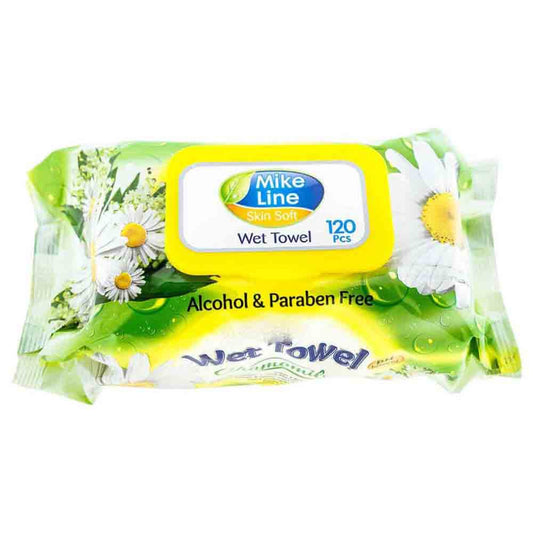Servetele Umede cu Capac Mike Line Chamomile, 120 Buc/Pachet