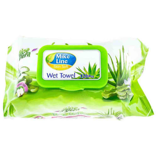 Servetele Umede cu Capac Mike Line Aloe Vera, 120 Buc/Pachet