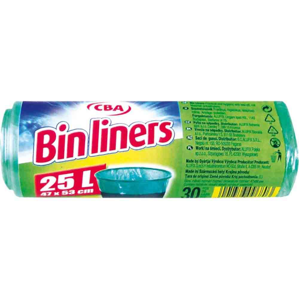Saci Menajeri Cba Piros, 25 L, 30 Buc