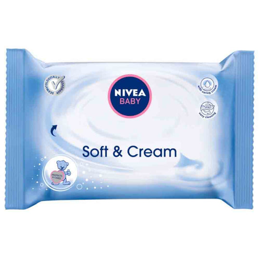 Servetele Umede Nivea Baby Soft &amp; Cream, 63 Buc/Pachet
