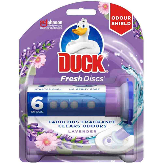 Odorizant Toaleta Discuri Gel Duck Lavander + Aplicator, 36 ml