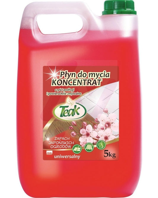 Detergent Lichid Universal, 5 Litri, Pentru Toate Tipurile De Pardoseli, Teak - Japanesse Garden - R