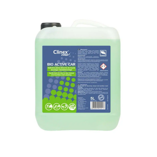 Clinex Expert+ Bio Active Car, 5 Litri, Detergent Spuma Pentru Caroserie Masini
