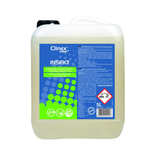 Clinex Expert+ Anti Insect, 5 Litri, Detergent Indepartare Murdarie Organica Pt Caroserii, Faruri